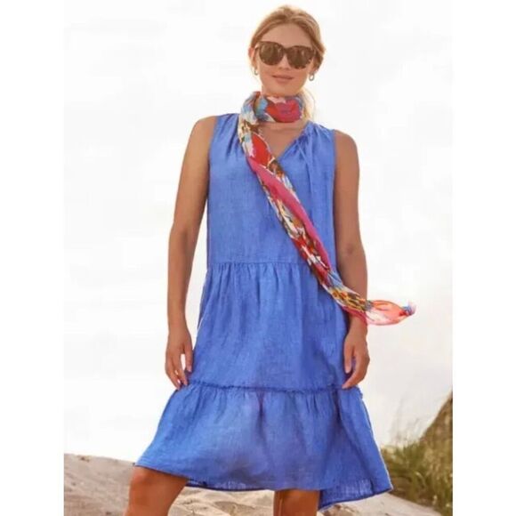 J McLaughlin Blue Christa Dress - Picture 1 of 5